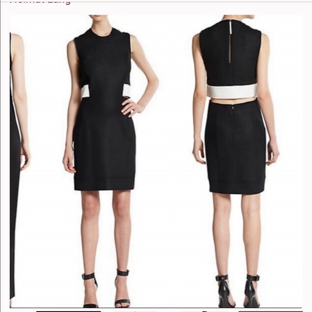 Helmut Lang cut out mini dress